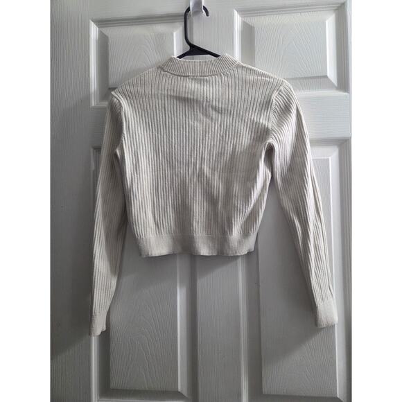 Rare Tommy Hilfiger Girls Crop Turtle Neck Long Sleeve Cotton Ribbed Sweater 12 - Picture 5 of 7